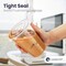 100 Pack 9 oz Plastic Iced Coffee Cups with Flat Lids and Clear Straws, Disposable Clear Cup, BPA Free Cup for Party, Smoothie, Cold Drinks, Juice, Milkshake, Bubble Boba, Tea